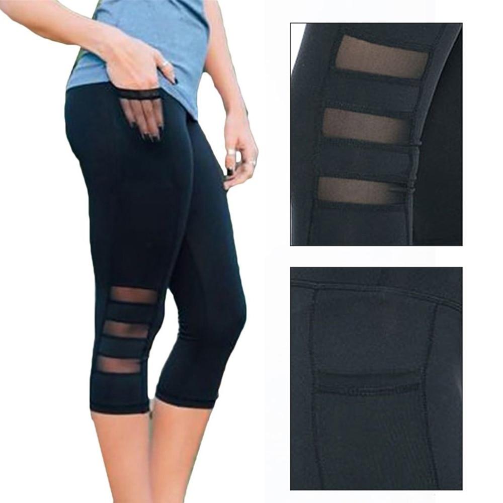 EP Calf-length Pants Capri Pant Sport leggings Women Fitness Yoga Gym