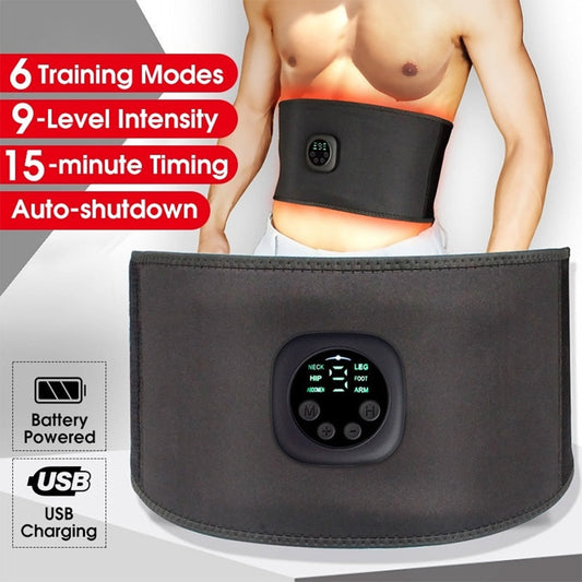 EMS Fitness Trainer Belt Waist Support Abdominal Muscle Stimulator