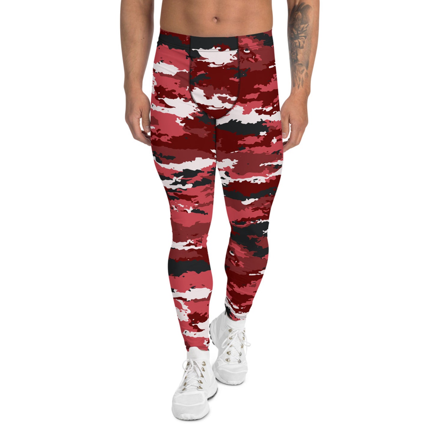 Red Camo Leggings for Men