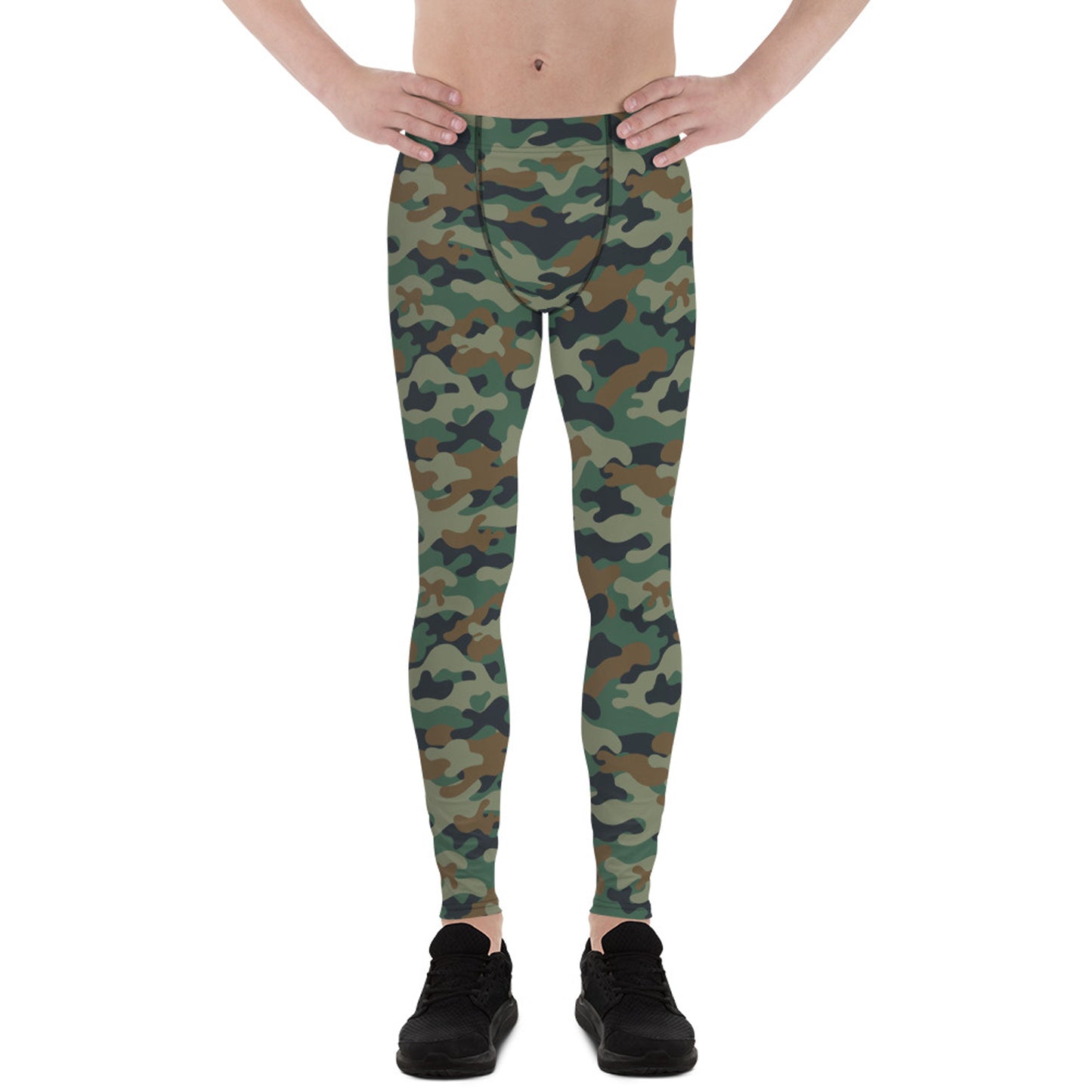 Green Camo Leggings for Men