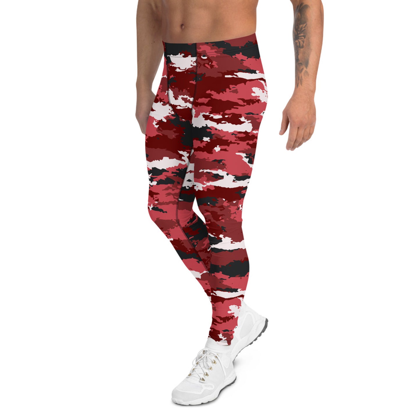 Red Camo Leggings for Men