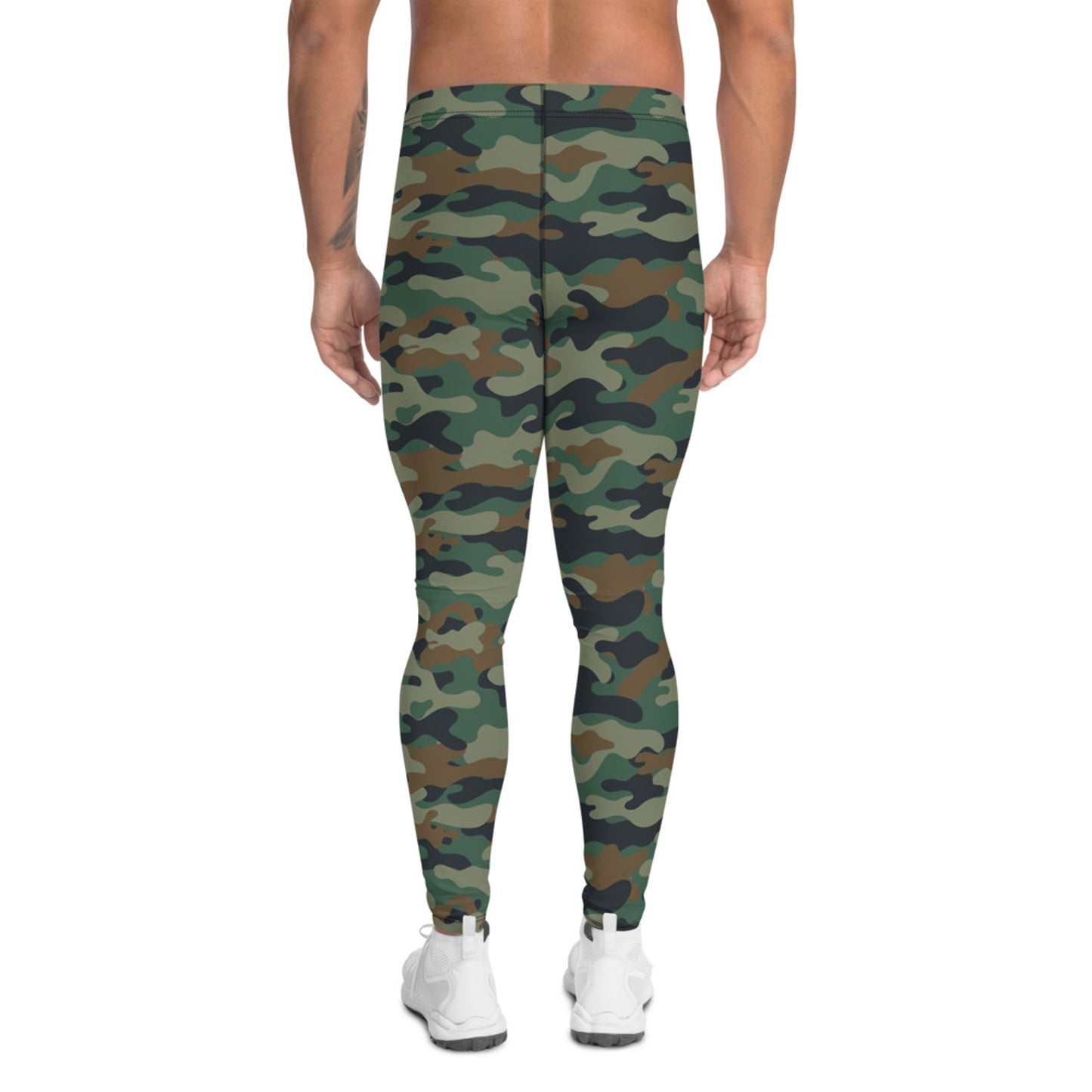 Green Camo Leggings for Men