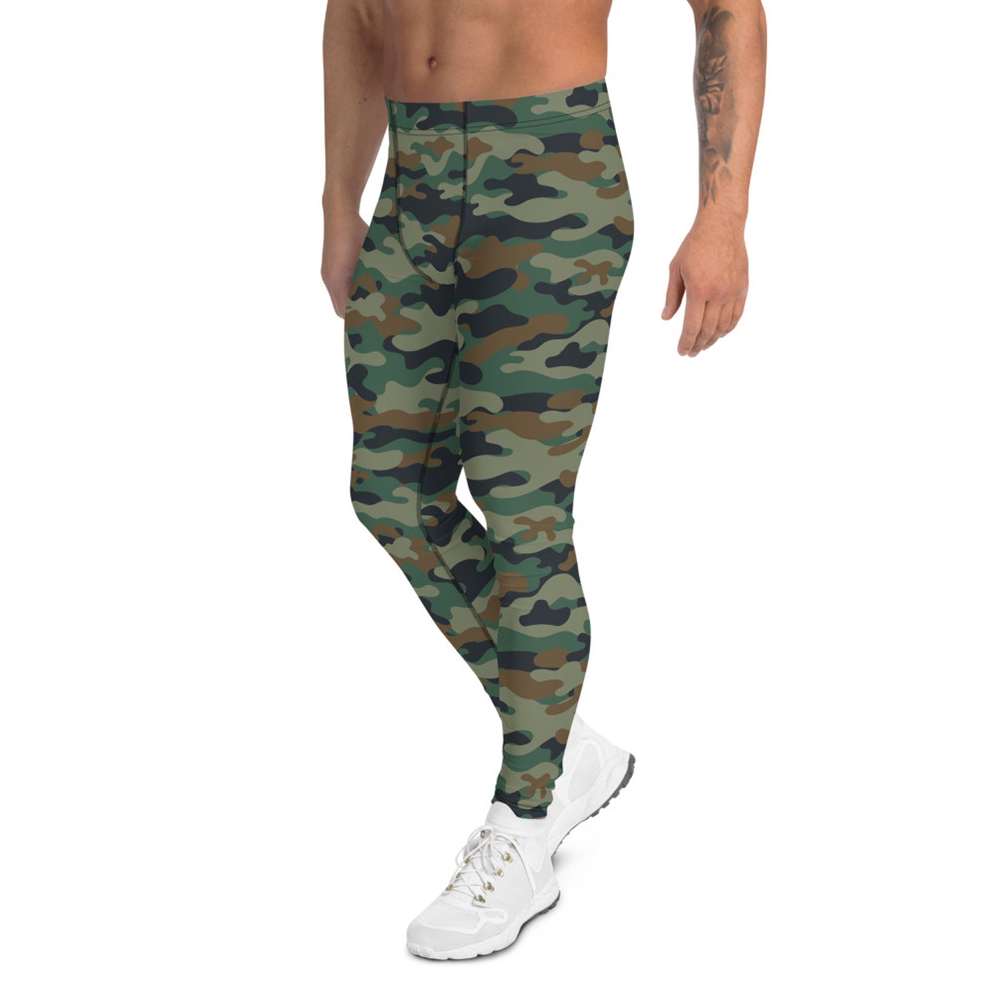 Green Camo Leggings for Men