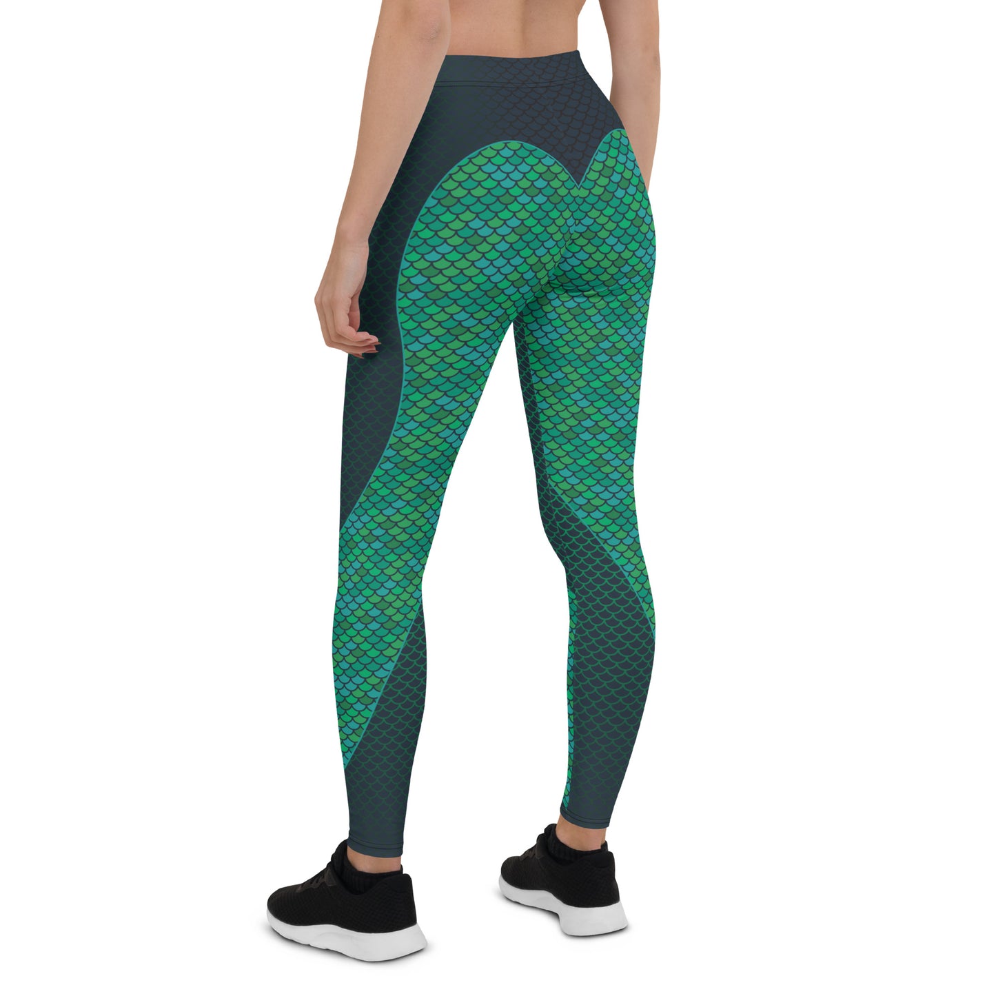 Green Mermaid Leggings for Women